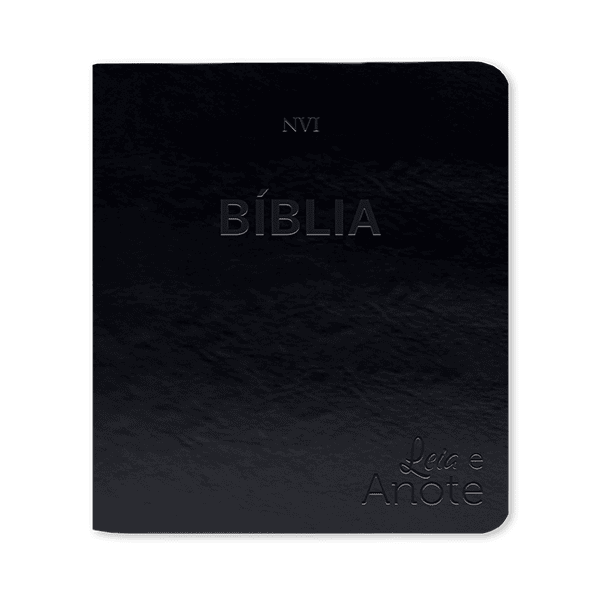 Bíblia Sagrada NVI - Leia e anote - Luxo - Preta - Image 1