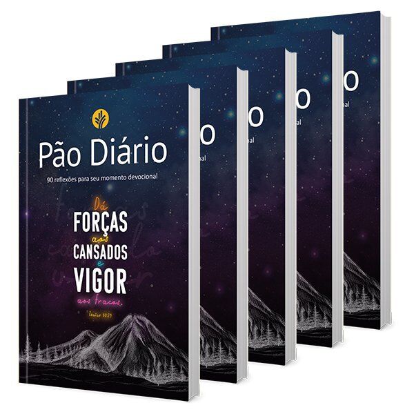 15256170156_kit20PD20Montanha.jpg Pão Diário - 90 reflexões para seu momento devocional - Capa Montanha - KIT com 5 unidades - Image 1