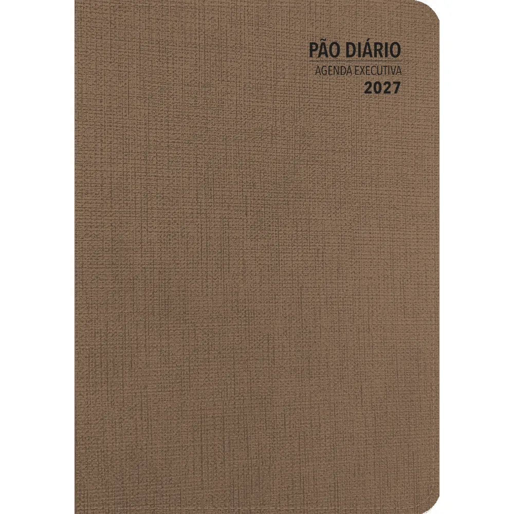 Agenda Executiva Diária 2027 - Pão Diário - Marrom - Image 1