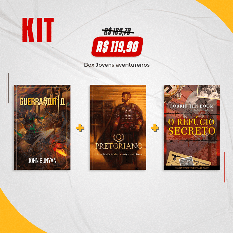 15234458933_Kit20Site203.png Kit Jovens aventureiros - Guerra Santa + O Pretoriano + Refúgio Secreto - Image 1
