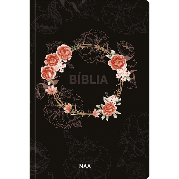 Bíblia sagrada NAA - Flores preta - Image 1