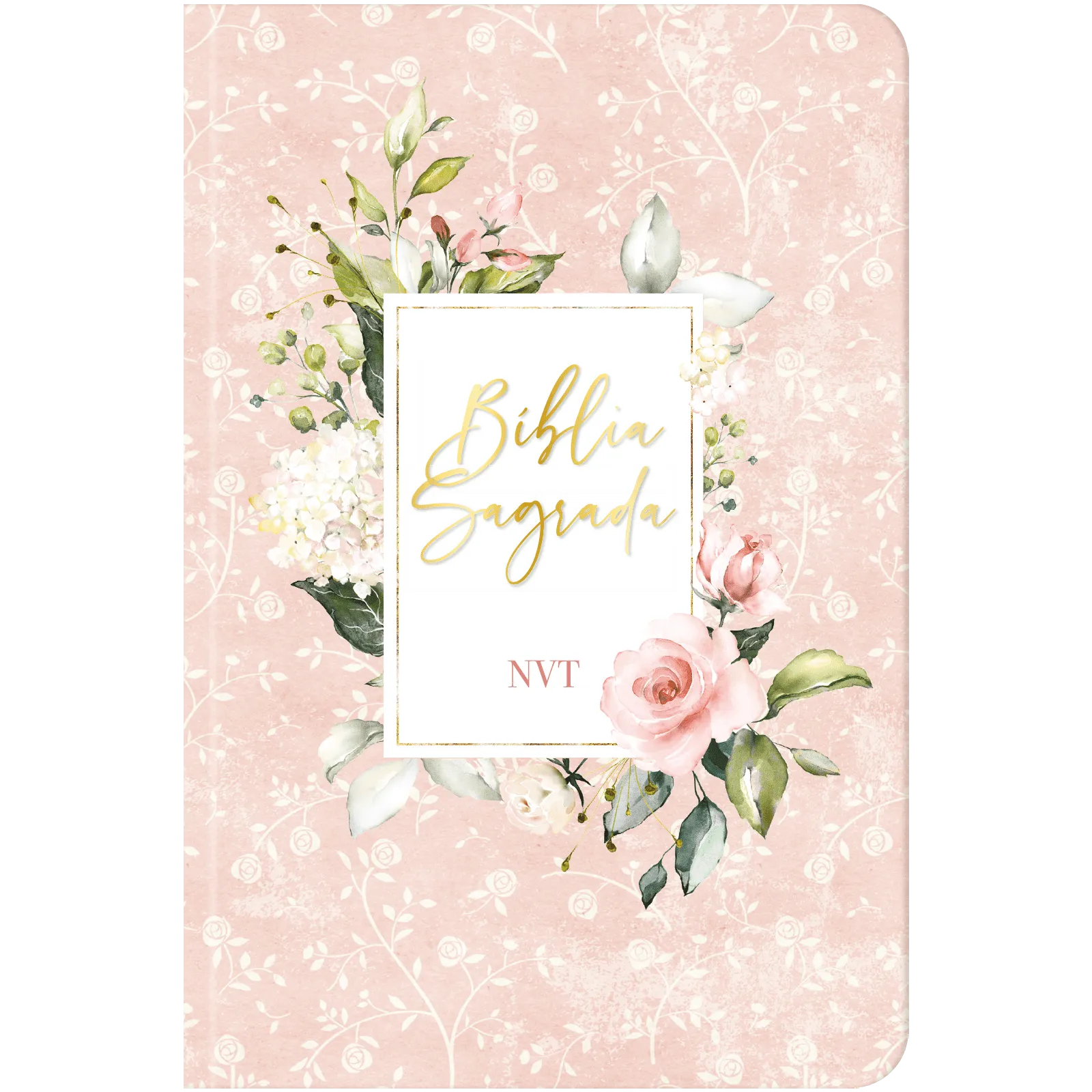 15565011403-nj736-flat-nvt-capa-dura-flores-rosa.png Bíblia Sagrada NVT Flores - Image 1