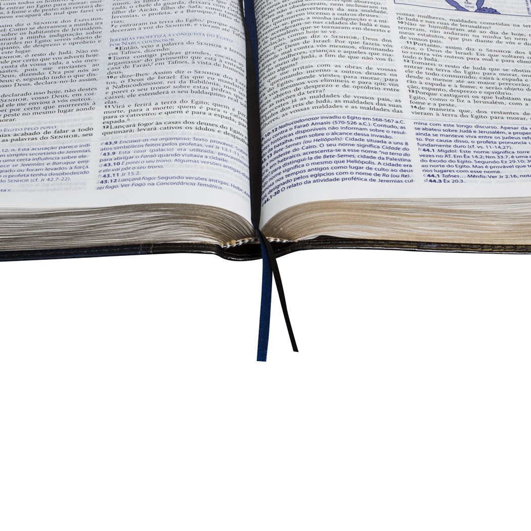 Bíblia de Estudo Almeida - Capa Azul Nobre