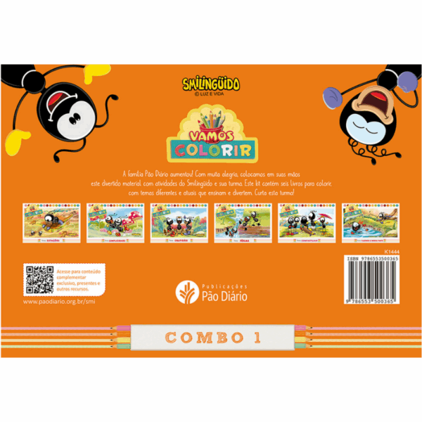 Kit de Livros para Colorir Smilinguido (Combo 1)