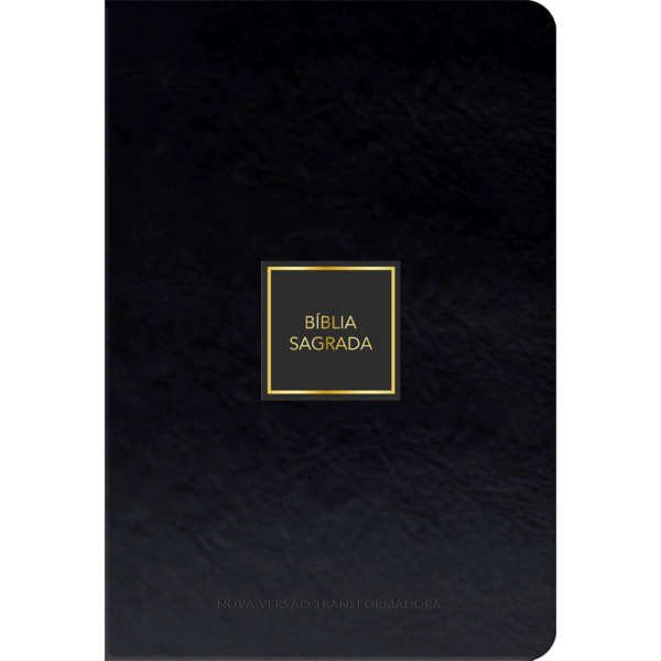 Bíblia Sagrada NVT - Luxo - Preto e dourado