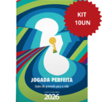 KIT 10UN | Jogada Perfeita | Lições do Gramado para a vida | 20 meditações | Evangelismo | Copa do mundo
