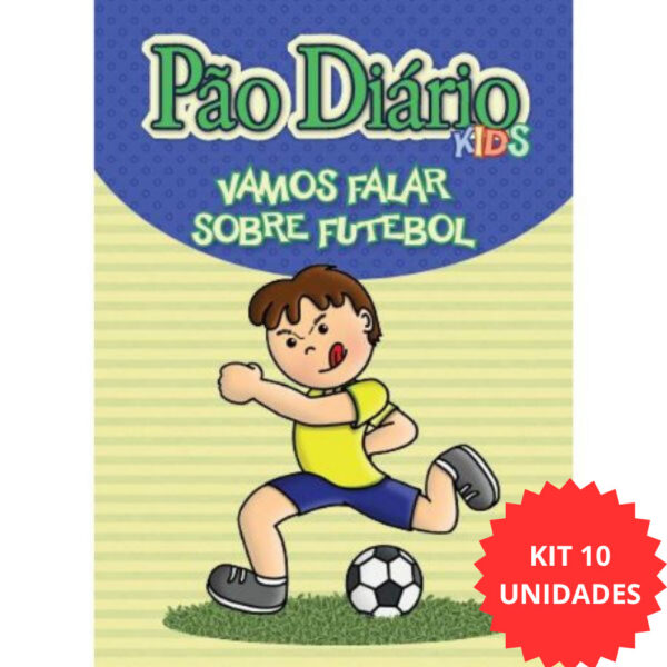 KIT 10UN | Pão Diário Kids | Vamos falar de futebol